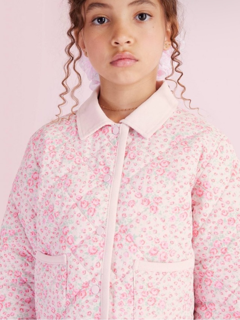 NWT Girls' Charlotte Roseheart Quilted
Barn Jacket - LoveShackFancy x target